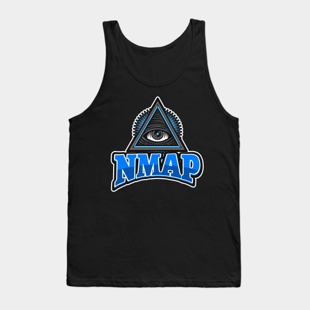 Cyber security - Hacker - NMAP Tank Top by Cyber Club Tees